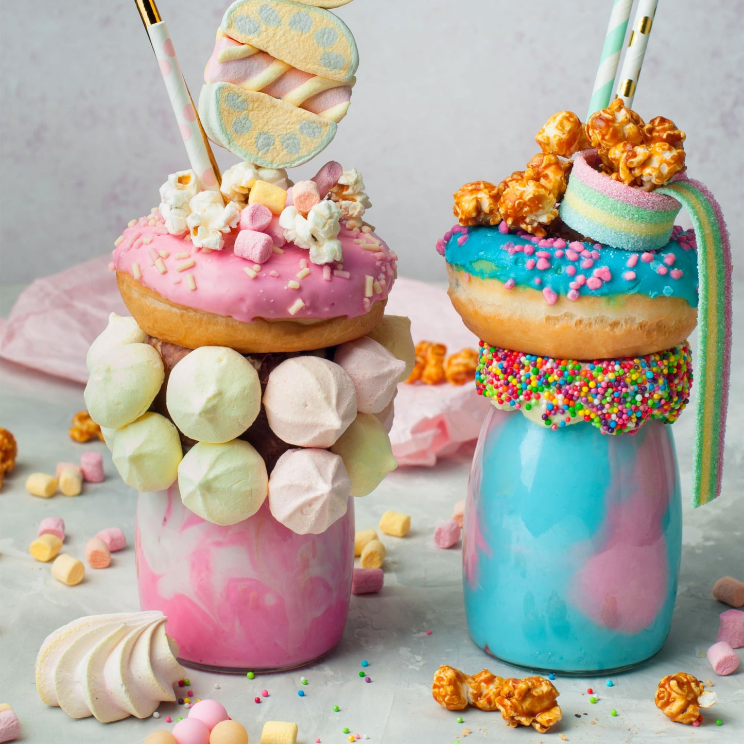 Yupik Cotton Candy Flavored Sprinkles, 1Kg, Low Sugar, Kosher, Cholesterol-Free, Fat-Free, Perfect for Baking and Decorating Ice Cream, Cakes, Cookies, Cupcakes, and Donuts. 🍁 All In One Marketplace Canada