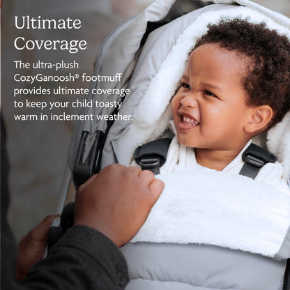 UPPAbaby CozyGanoosh Footmuff - Easily Attaches to UPPAbaby Strollers + RumbleSeat - Ultra-Plush, Weather-Proof - Winter Stroller Cover - Noa (Navy) 🍁 All In One Marketplace Canada