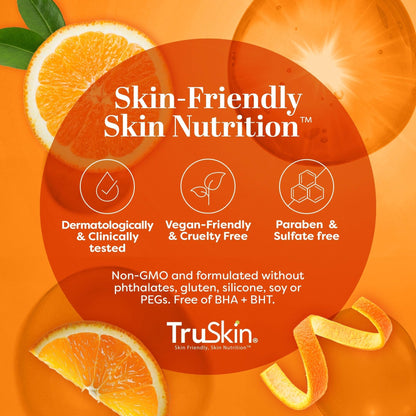 TruSkin Vitamin C Serum For Face – Anti Aging Formula with Vitamin C, Hyaluronic Acid, Vitamin E – Brightening Serum – Improve Appearance of Dark Spots, Tone, Fine Lines & Wrinkles, 1 Fl Oz - Available at All In One Marketplace Canada