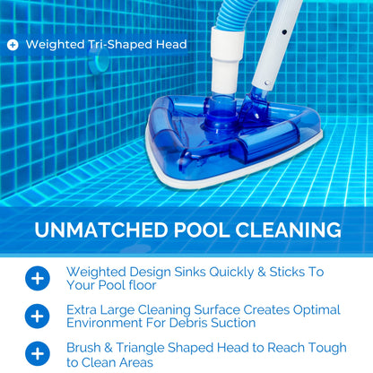 Solstice by International Leisure Products Swimline Hydro Tools 8145 Clear Weighted Triangle Pool Vacuum Head Swimline
