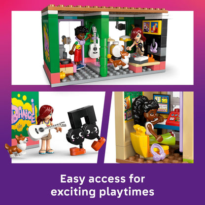 LEGO Friends Music Store & Apartment Building Set - Interactive Storytelling Playset for Girls & Boys, Ages 7+ - Includes Marimba The Corgi Toy - Gift Idea for Birthdays and Music Lovers - 42653 LEGO