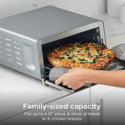 Ninja Flip Toaster Oven & Air Fryer, 8-in-1 Functionality, Flip Up & Away Capability for Storage Space SP151C (Canadian Edition)