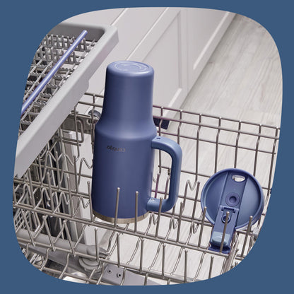 Contigo Streeterville Tumbler Giftset, 40 oz (1.18 L), Insulated Stainless Steel Water Bottle with Straw, Lid and Handle, Glacier & Indigo, 2 Pack 🍁 All In One Marketplace Canada