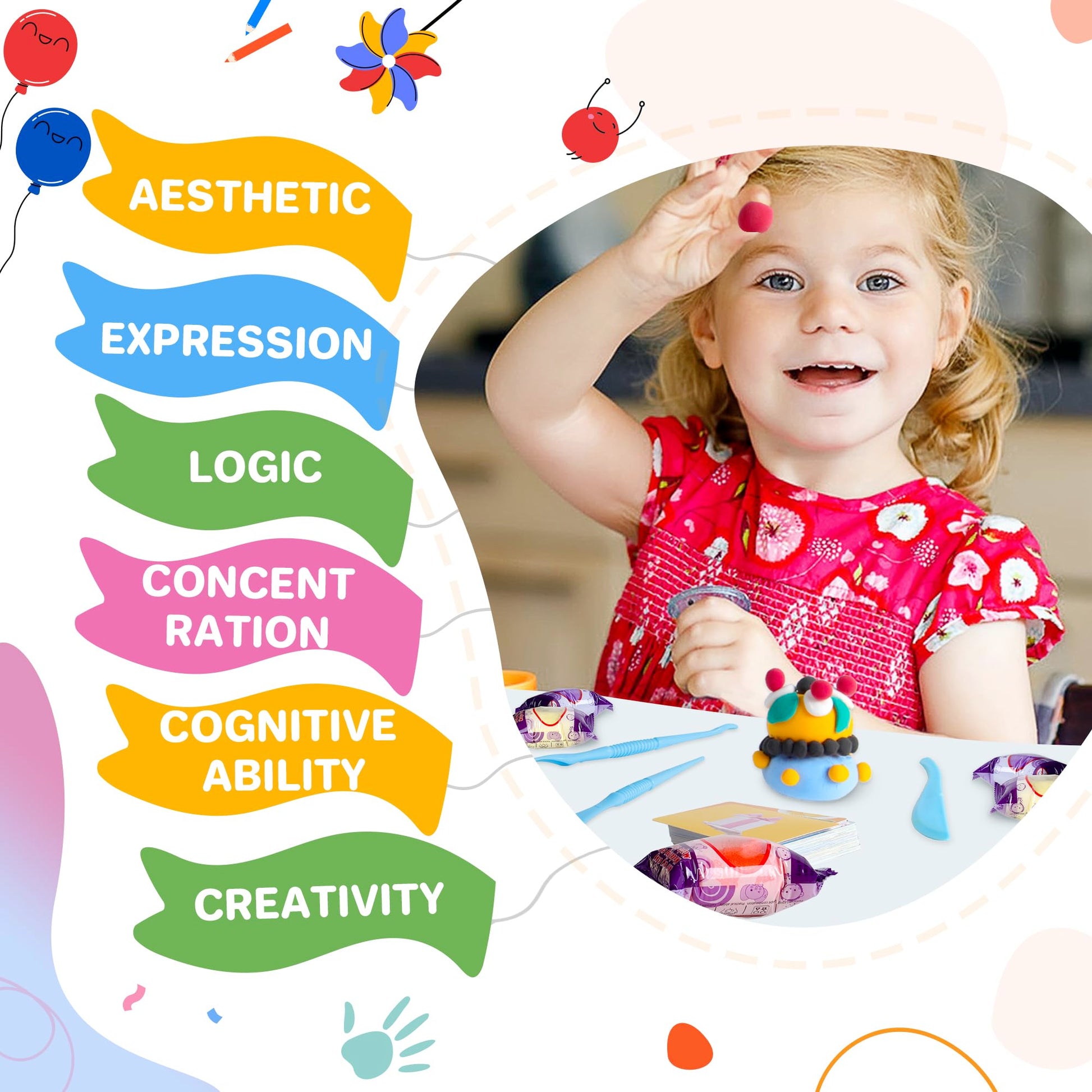 Aestd-ST Air Dry Clay 66 Colors, Modeling Clay for Kids, DIY Magic Clay, Molding Clay Kit with Sculpting Tools, Non-Sticky Soft and Super Light, Arts and Crafts Gift for Boys Girls Kids