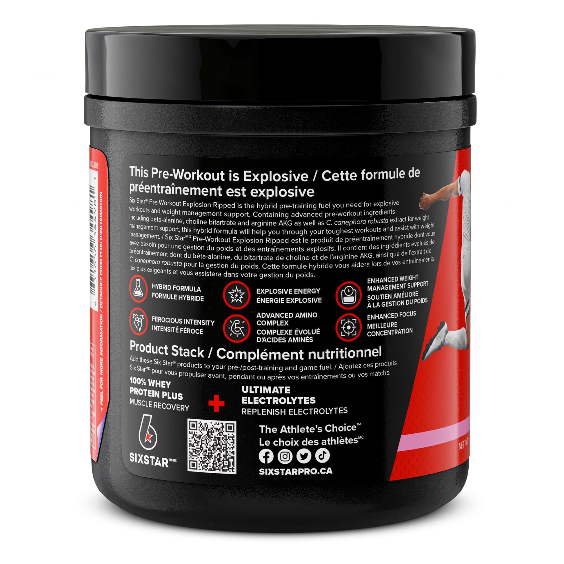 Six Star Pre-Workout Explosion for Men & Women, Pink Lemonade (30 Servings) Six Star