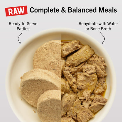 Stella & Chewy’s Freeze Dried Raw Dinner Patties – Grain Free Dog Food, Protein Rich Duck Duck Goose Recipe – 156g Bag