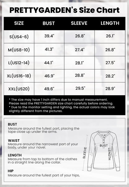 PRETTYGARDEN Women's Long Sleeve Waffle Knit Henley Shirts Red,M 🍁 All In One Marketplace Canada