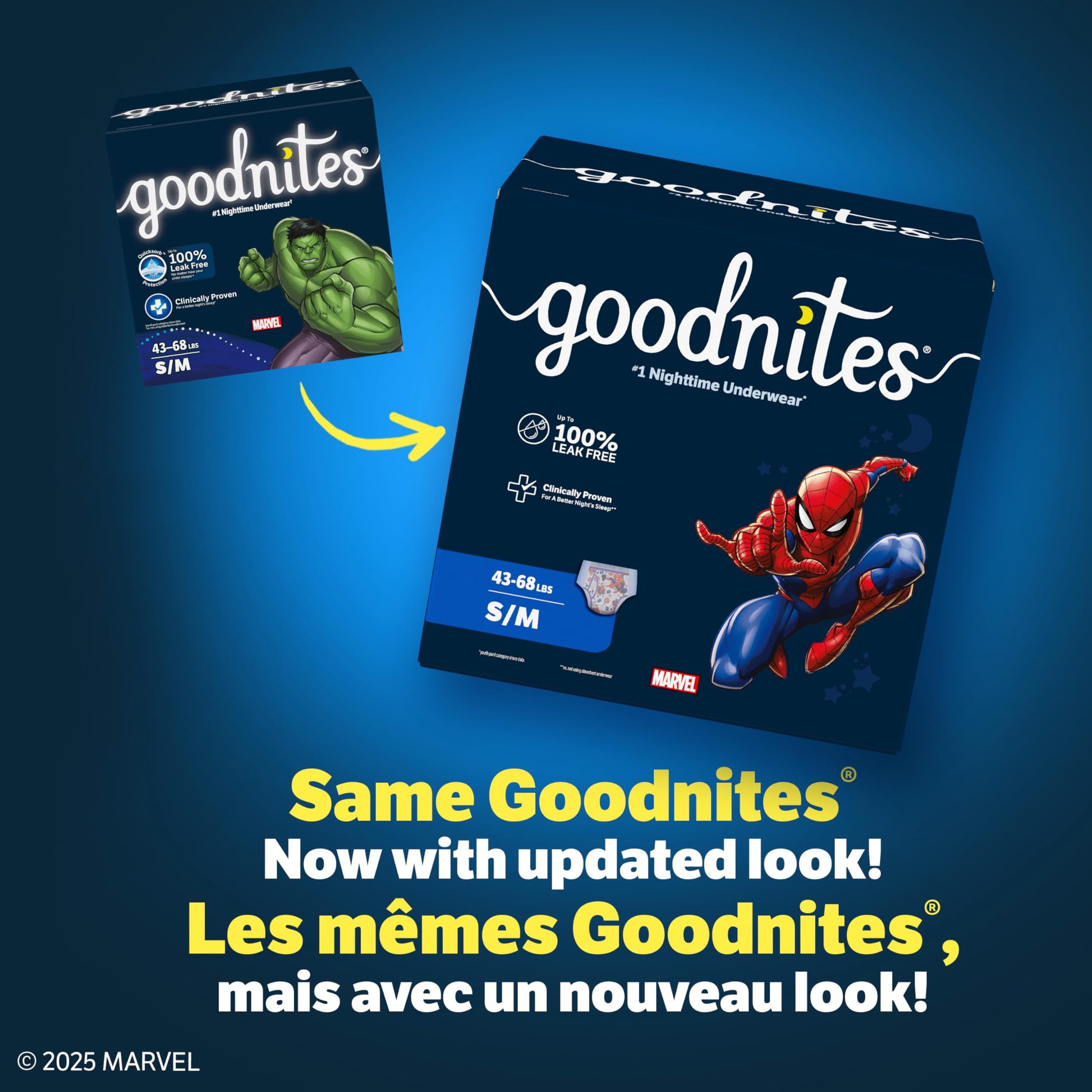 GoodNites Nighttime Bedwetting Underwear, Boys' XS (28-43 lb.), 99 Ct GoodNites
