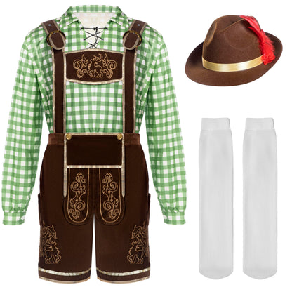 Spooktacular Creations Bavarian Oktoberfest Costume Lederhosen Men-L 🍁 All In One Marketplace Canada