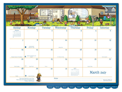 2027 MotherWord Deluxe Magnetic Ultimate Family Calendar and Chore Chart, 16-Month Family Planner, Sept 2026-Dec 2027, English, Large Deluxe Version, 18" x 13.5" (MWFCT12827) 🍁 All In One Marketplace Canada