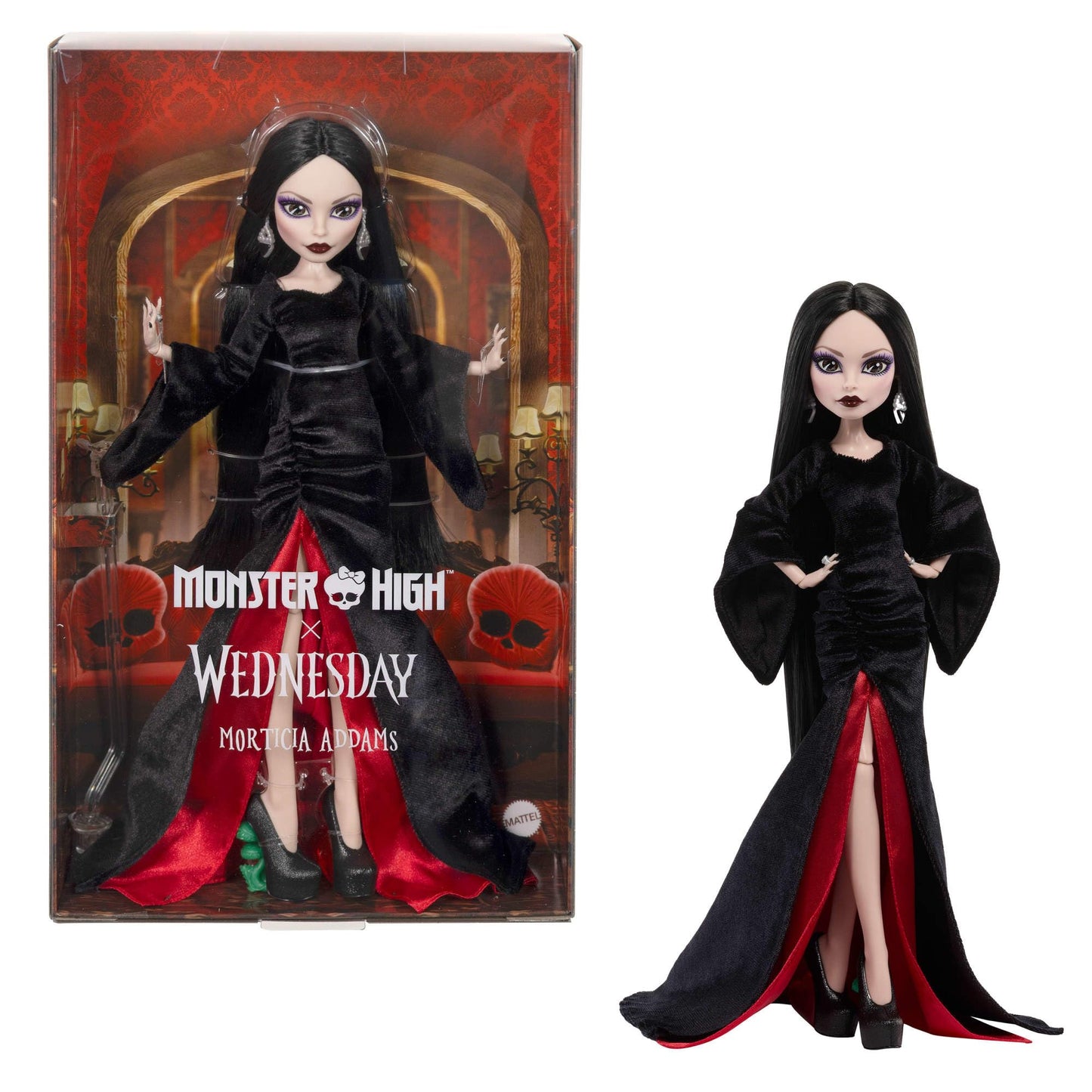 Monster High x Wednesday Morticia Addams Doll Monster High