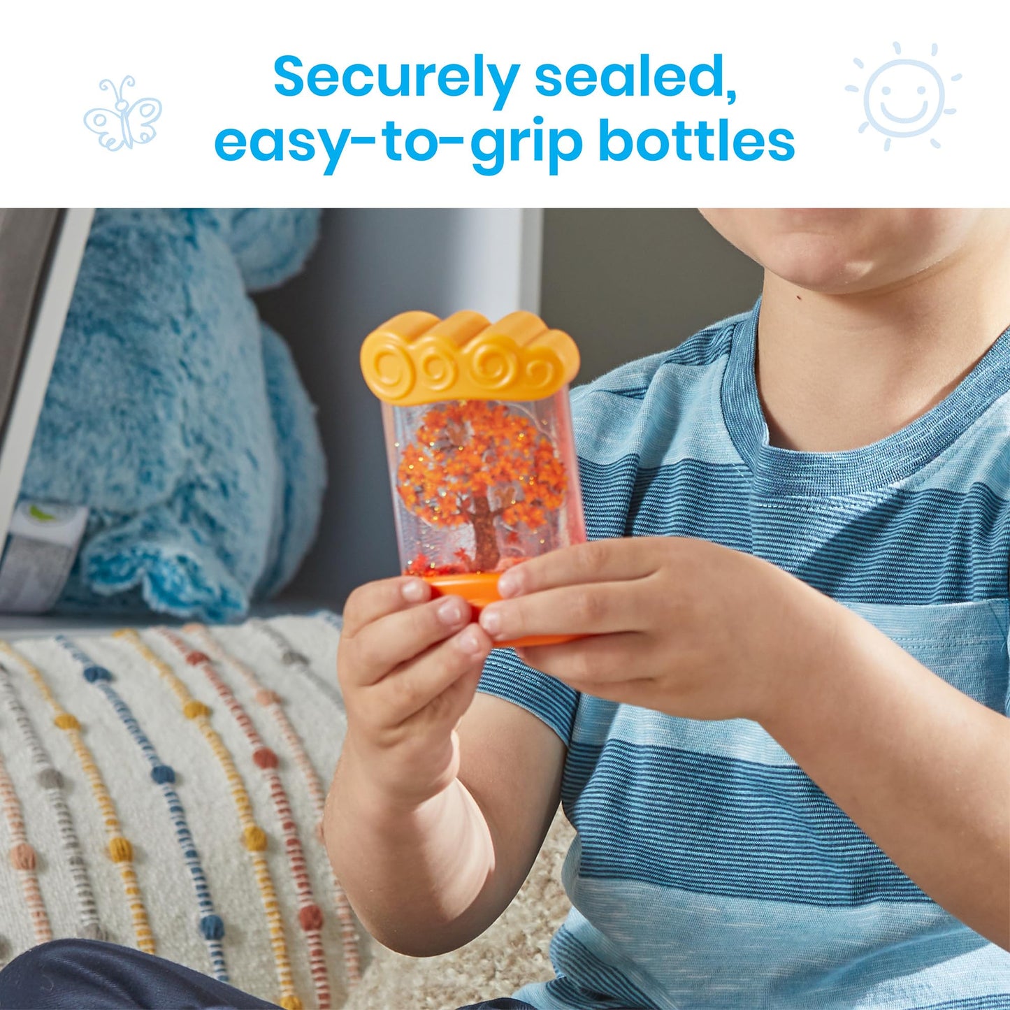 hand2mind Changing Seasons Sensory Tubes, Quiet Fidget Toys for Kids 3-5, Toddler Science Toys, Weather Toys, Calming Toys for Kids, Calm Down Corner Supplies, Preschool Classroom Must Haves hand2mind