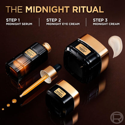 L'Oréal Paris Midnight Eye Cream, Under Eye Cream for Dark Circles and Wrinkles, Anti Aging, With Vitamin E and Antioxidant Recovery Complex, Cell Rewall, 15 ml 🍁 All In One Marketplace Canada