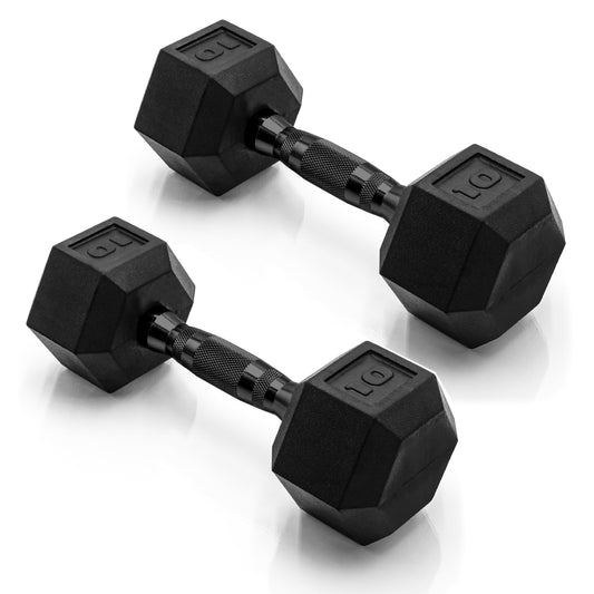 CAP Barbell 10 LB Coated Hex Dumbbell Weight Pair with Black Handle 🍁 All In One Marketplace Canada
