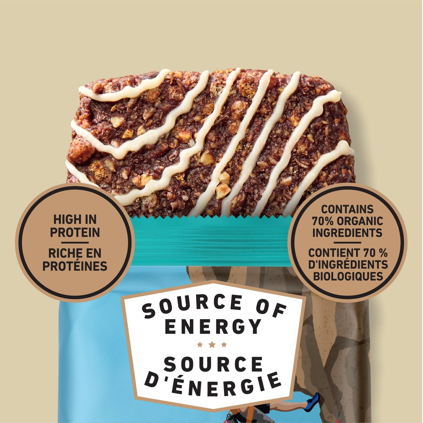 Clif Bar Energy Bars, Cool Mint Chocolate, Snacks, 680 g (Pack of 10) 🍁 All In One Marketplace Canada