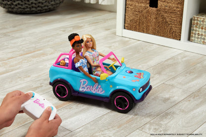 Hot Wheels Barbie RC SUV & Stickers, Can Hold & Store 2 Barbie Dolls & Accessories, Kid-Applied Stickers for Customization 🍁 All In One Marketplace Canada