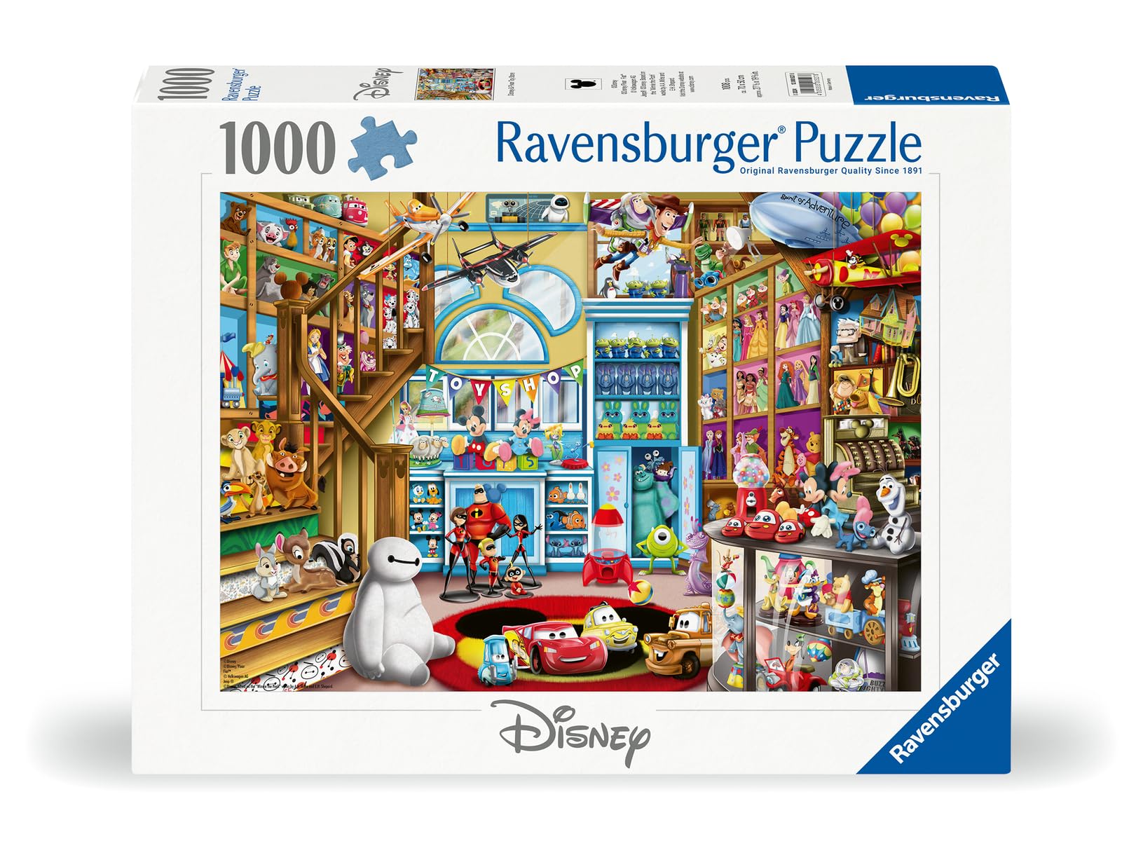 Ravensburger Disney- Pixar Toy Store 1000 Piece Jigsaw Puzzle for Adults - 12000527 - Handcrafted Tooling, Made in Germany, Every Piece Fits Together Perfectly Ravensburger