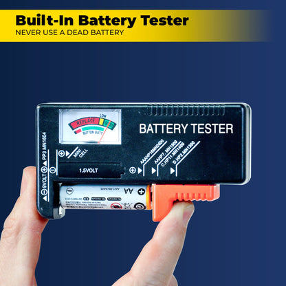 Ontel Battery Daddy 180 Battery Organizer and Storage Case with Tester, 1 Count, As Seen on TV - Available at All In One Marketplace Canada