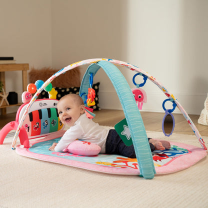Baby Einstein Ocean Explorers 4-in-1 Kickin’ Tunes Jellyfish Jamboree Music & Language Discovery Gym, Pink, Ages 0 Months and Up 🍁 All In One Marketplace Canada