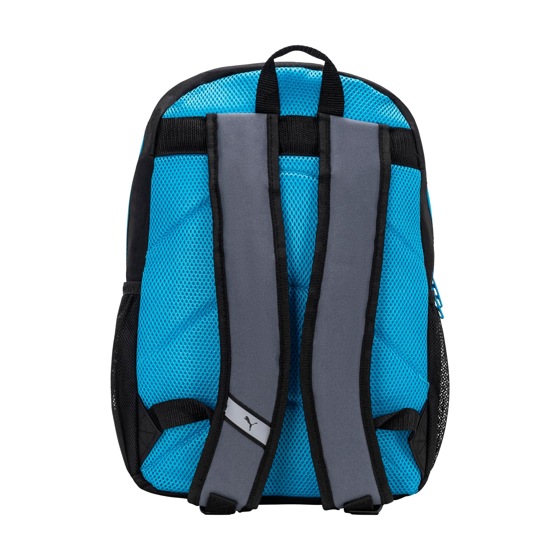 PUMA KIDS' LOGO BACKPACK, Black/Blue, Youth Size PUMA