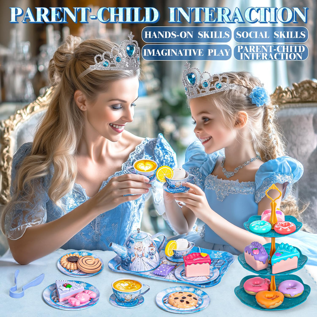 Hohosunlar Kids Tea Party Set for Little Girls Toddlers 3 4 5 6 7 8 🍁 All In One Marketplace Canada