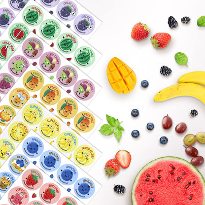 VKPI Scratch and Sniff Stickers, 864 Pieces Fruits and Foods Smelly Stickers, 12 Different Scents, 36 Sheets, Reward Motivate Stickers for Kids, Teachers, Parents, Crafts, Party Favor, Christmas Gift 🍁 All In One Marketplace Canada