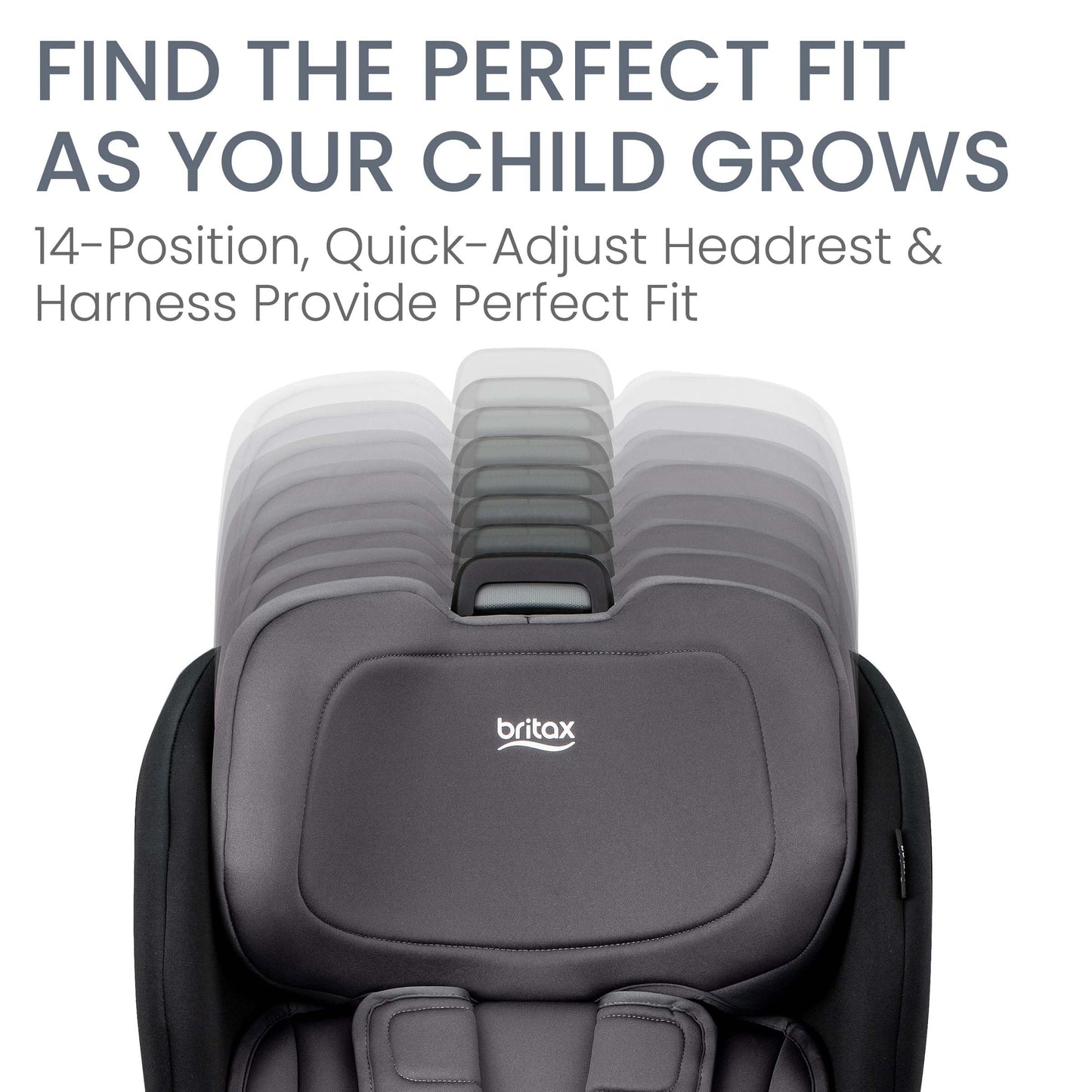 Britax Poplar Convertible Car Seat, Slim 17" Design — Stone Onyx Britax