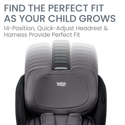 Britax Poplar Convertible Car Seat, Slim 17" Design — Stone Onyx Britax