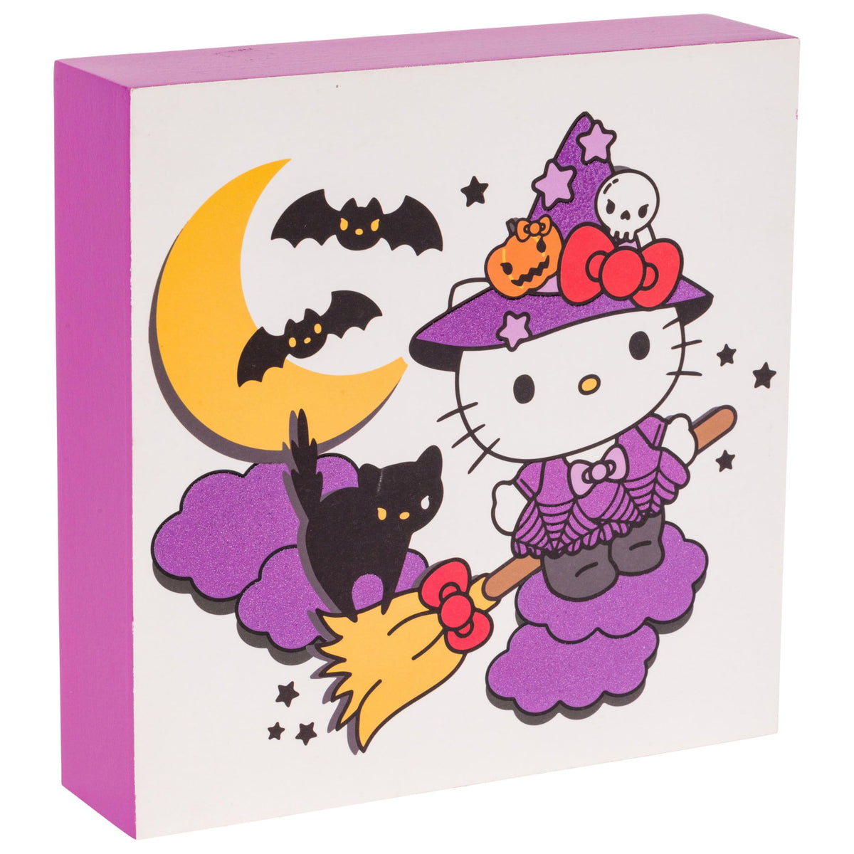 Silver Buffalo Sanrio Hello Kitty Halloween Box Sign, Wall Art