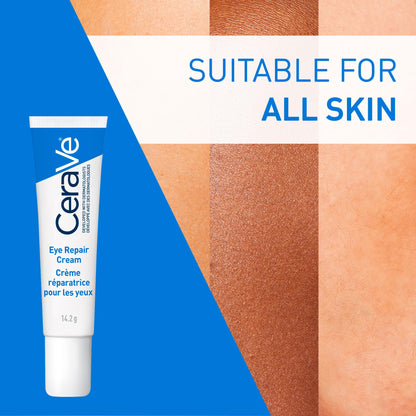 CeraVe EYE CREAM with Hyaluronic Acid for Under Eye Dark circles & Puffiness, Ophthalmologist Tested for Sensitive Eye Area, Fragrance Free, 14.2 Grams - Available at All In One Marketplace Canada