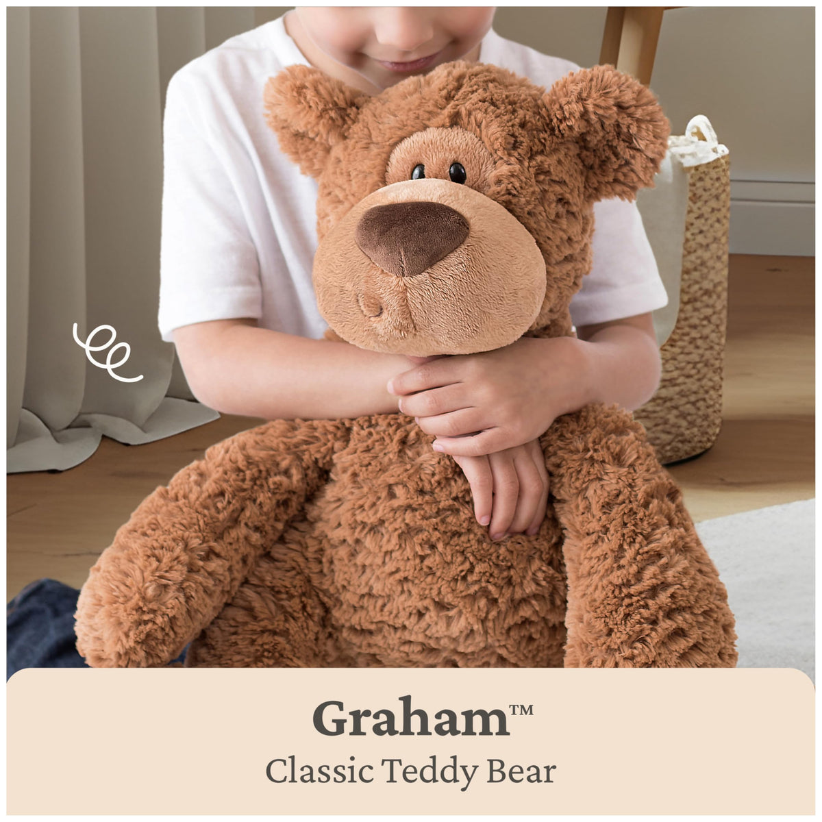 GUND Grahm Teddy Bear, Premium Stuffed Animal for Ages 1 and Up, Brown, 12”