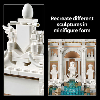 LEGO Architecture Trevi Fountain Building Set - Collectible 3D Puzzle of Italian Landmark Model for Display - DIY Arts and Craft for Adults - Gift for Wedding - 21062 LEGO
