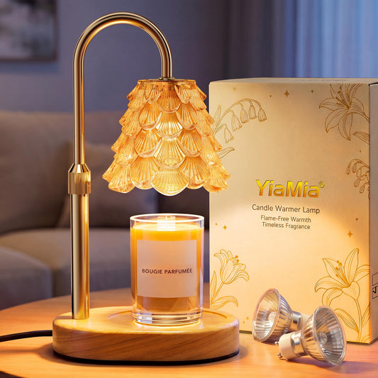 YiaMia Candle Warmer Lamp - Timer & Dimmable Light 🍁 All In One Marketplace Canada