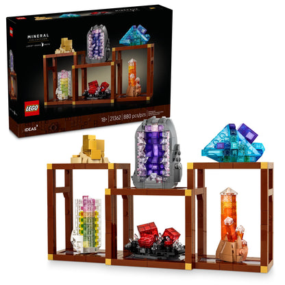 LEGO Ideas Mineral Collection Building Set for Adults, Ages 18+ - Bedroom or Office Decor with 3 Display Shelves - Unique Gift Idea for Men & Women - 21362 🍁 All In One Marketplace Canada