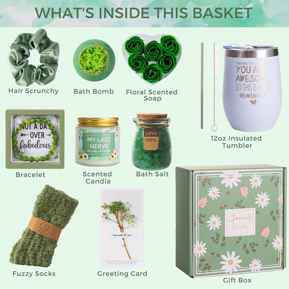 Birthday Gifts Basket for Women,Unique Self Care Package Gift Set for Her 🍁 All In One Marketplace Canada