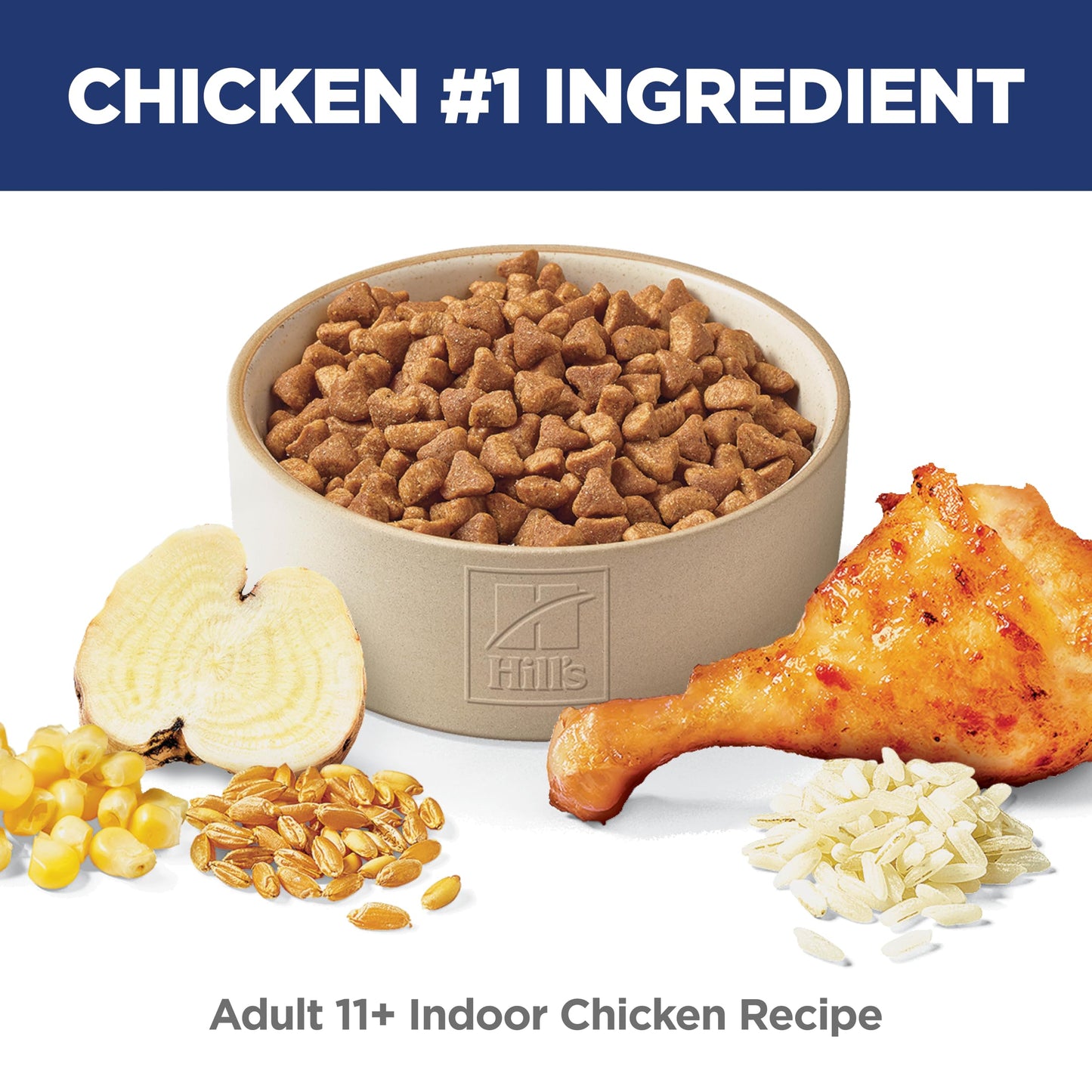 Hill's Science Diet Senior 11+ Indoor Chicken Recipe Dry Cat Food 3.17 kg Bag Hill's Science Diet
