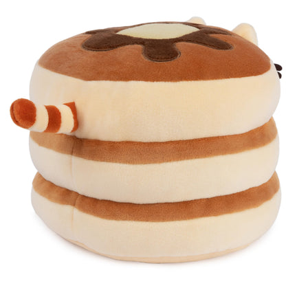 GUND Pusheen The Cat Pancake Squisheen Plush, Squishy Toy Stuffed Animal for Ages 8 and Up, Brown, 6” GUND