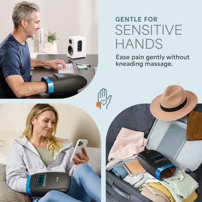 Lifepro Legra Cordless Hand Massager, Heat, Compression, Vibration- 5 Modes