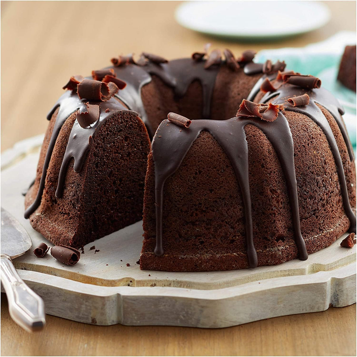 10 Inch Non-Stick Cake Pan, 10 Cups Heavy Duty Carbon Steel Fluted Tube Bakeware, Pumpkin Baking Mold, Round Savarin Cake Mold for Oven Baking Pan 🍁 All In One Marketplace Canada