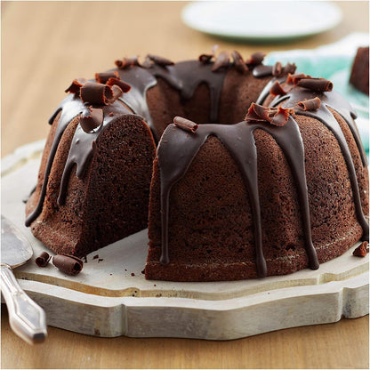 10 Inch Non-Stick Cake Pan, 10 Cups Heavy Duty Carbon Steel Fluted Tube Bakeware, Pumpkin Baking Mold, Round Savarin Cake Mold for Oven Baking Pan 🍁 All In One Marketplace Canada
