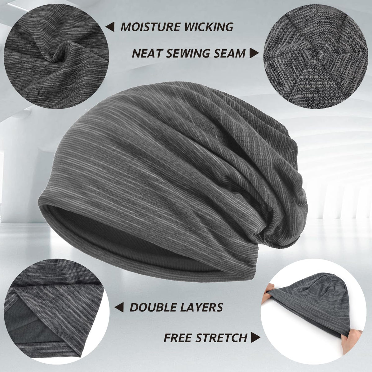 EINSKEY Slouchy Beanie for Men Women, Cotton Multipurpose Daily Headwear 🍁 All In One Marketplace Canada