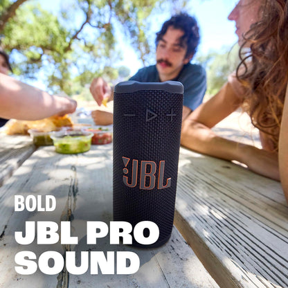 JBL Grip - Compact Bluetooth Speaker with Bold JBL Pro Sound and Ambient Light, up to 14 Hours of Playtime, Water, Dust and Drop-Proof (IP68), & Multi-Speaker Connection with Auracast (Black)