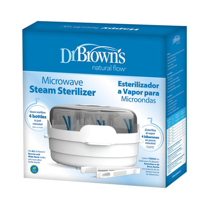 Dr. Brown's Microwave Steam - for Baby Bottles, Nipples, Bottle Parts, Pacifiers, Teethers and Breast Pump Parts Dr. Brown's