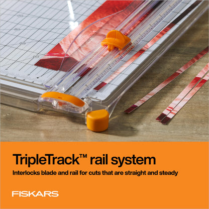 Fiskars Precision Paper Trimmer - Easy, Safe and Accurate for Crafts, Gifts, Cards and More - Always Cuts Straight Fiskars