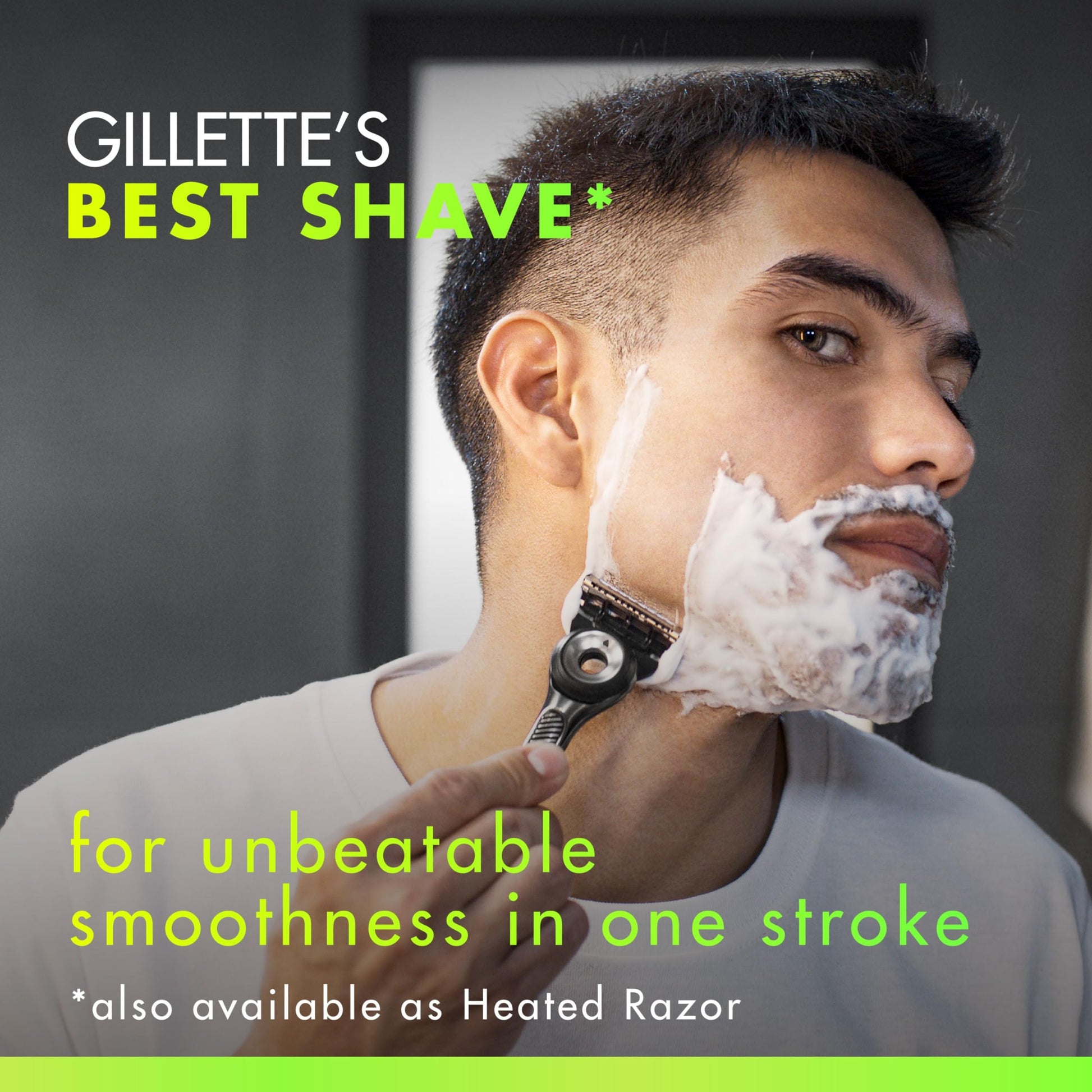 Gillette Razor Blades for Men, Gillette Labs Exfoliating Razors 5-Blade, 1 Handle + 4 Refill + Premium Magnetic Stand Gillette