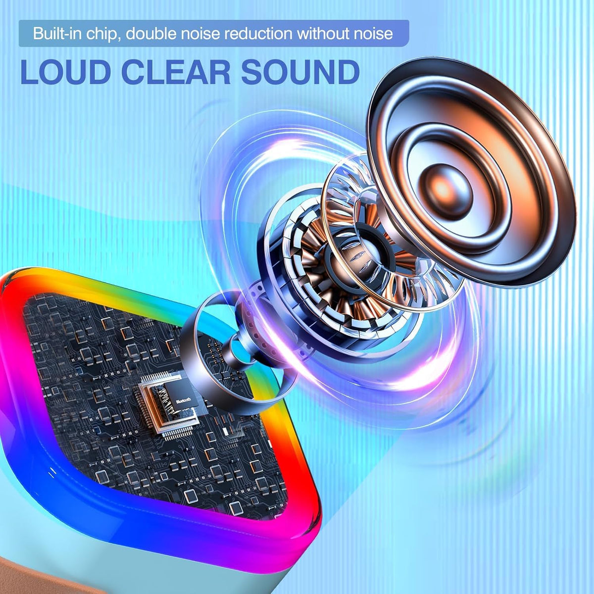 TAEMVV Mini Karaoke Machine for Kids,Portable BT Speaker with 2 Wireless Microphones and LED Light Holiday Birthday Gift Toy for Boys and Girls Teens Over 4,5,6,7,8,9,10,11,12+ Years Old(Blue) 🍁 All In One Marketplace Canada