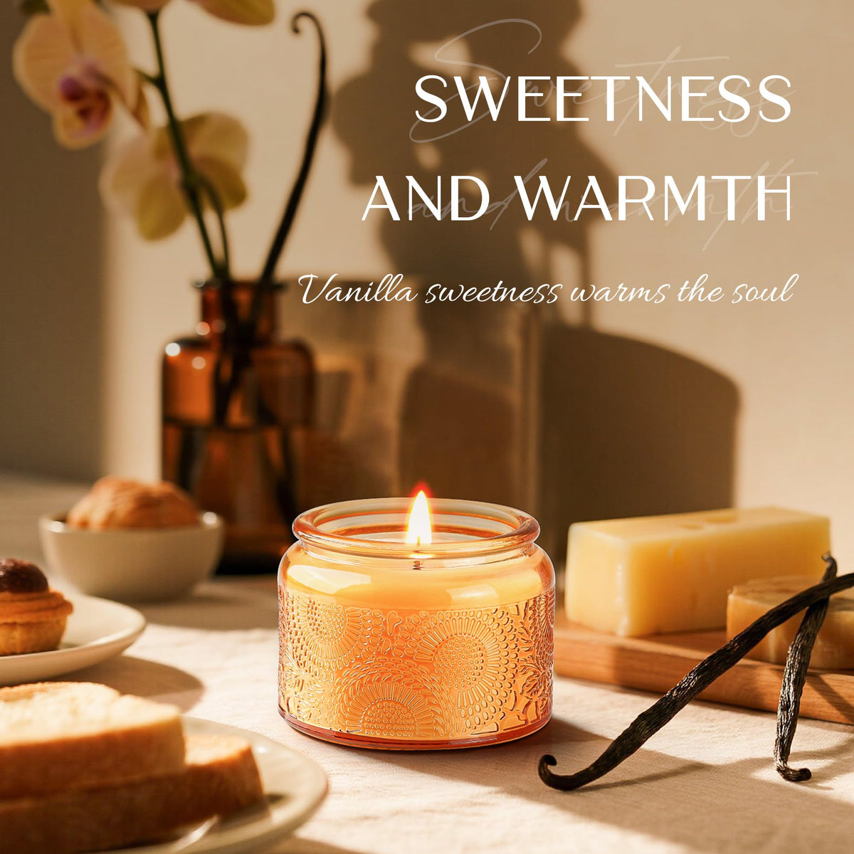 NORVENCE Candles Gifts for Women, Scented Candle Gift Set of 4, Scented Candles for Home, Birthday and Christmas Candle Gifts for Women (Vanilla, Lavender, Cinnamon, Jasmine, 14.4 oz) 🍁 All In One Marketplace Canada
