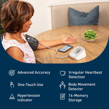 OMRON Bronze Upper Arm Blood Pressure Monitor - Clinically Validated Blood Pressure Arm Cuff - Use OMRON Connect App for Unlimited Measurements - Available at All In One Marketplace Canada