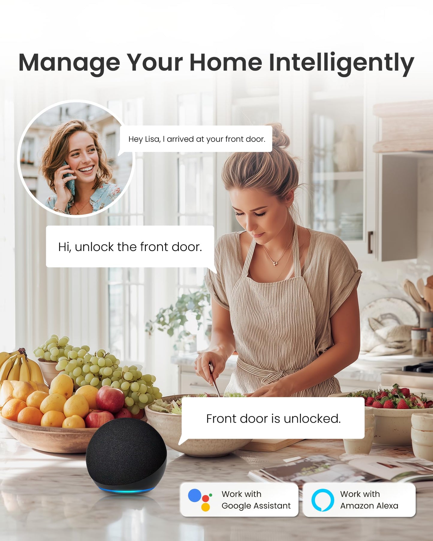 DESLOC C100 Plus Smart Keyless Entry Door Lock with Built-in WiFi 🍁 All In One Marketplace Canada DESLOC