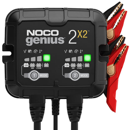 NOCO GENIUS2X2 6/12V 2-Bank Battery Charger, Trickle Charger & Maintainer NOCO